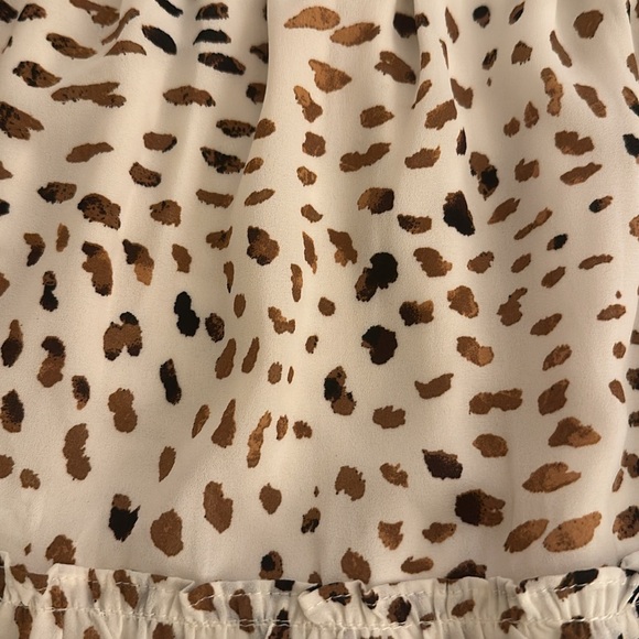 NWT AQUA for Bloomingdales skirt - spotted print - Picture 3 of 5